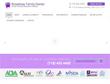 Tablet Screenshot of broadwayfamilydentalpc.com